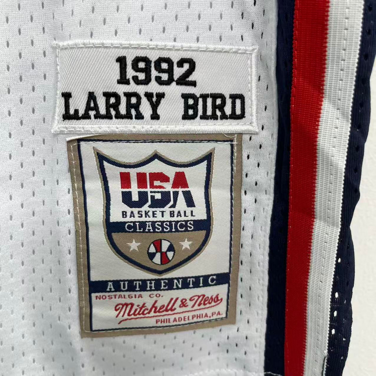 Larry Bird YOUTH KIDS USA Basketball Olympic Mitchell & product image 3