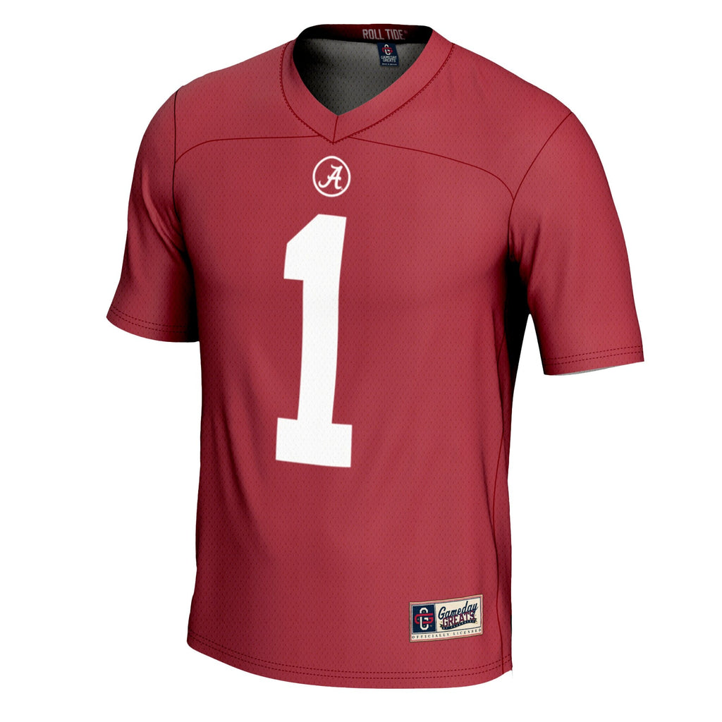 #1 Alabama Crimson Tide Football Jersey - Crimson product image 3, provided for visual reference and product detail review