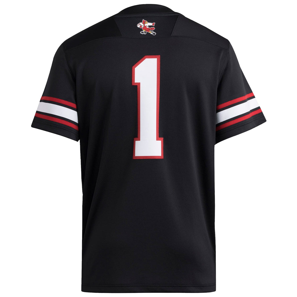 #1 Black Louisville Cardinals Premier Strategy Jersey product image 4, provided for visual reference and product detail