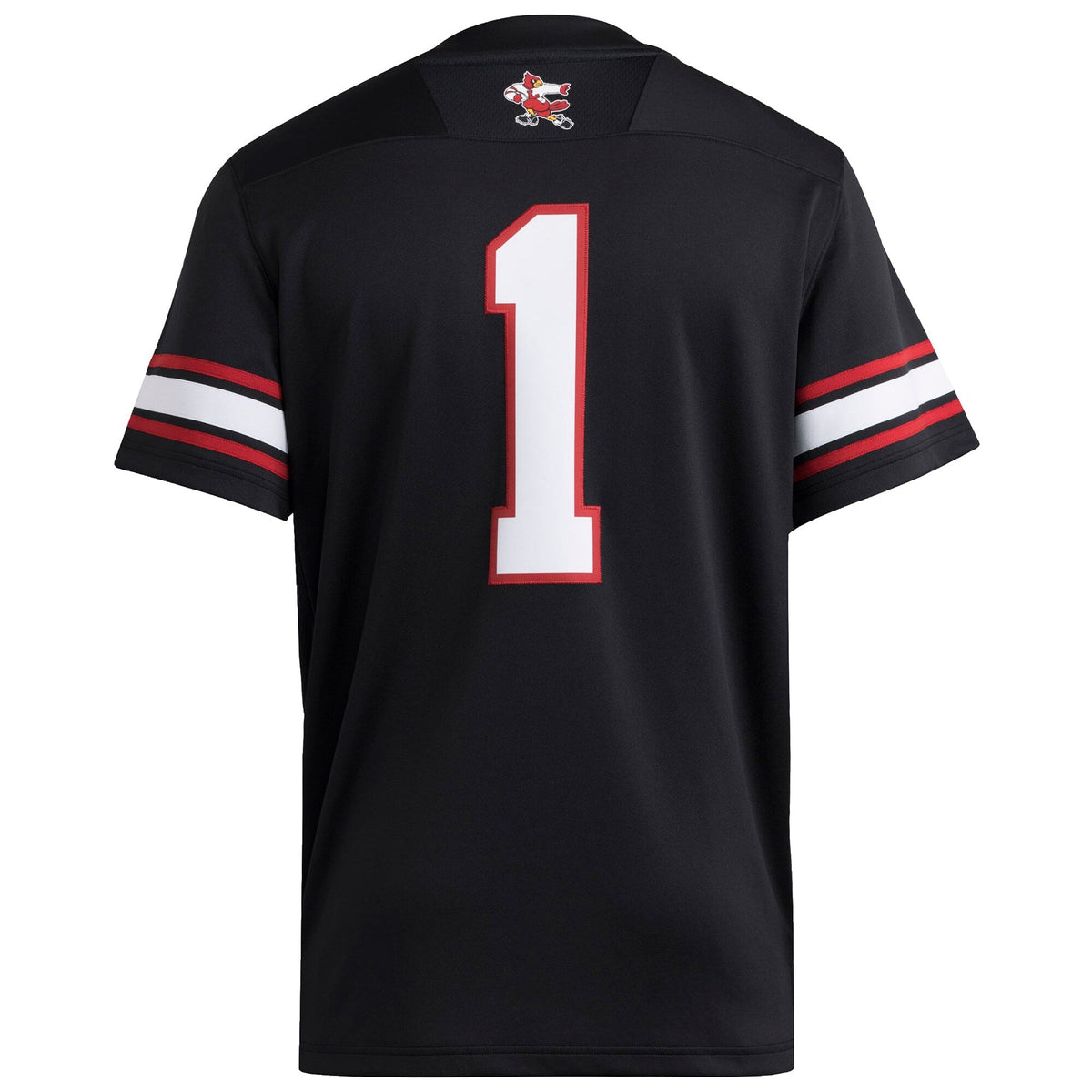 #1 Black Louisville Cardinals Premier Strategy Jersey product image 4, provided for visual reference and product detail