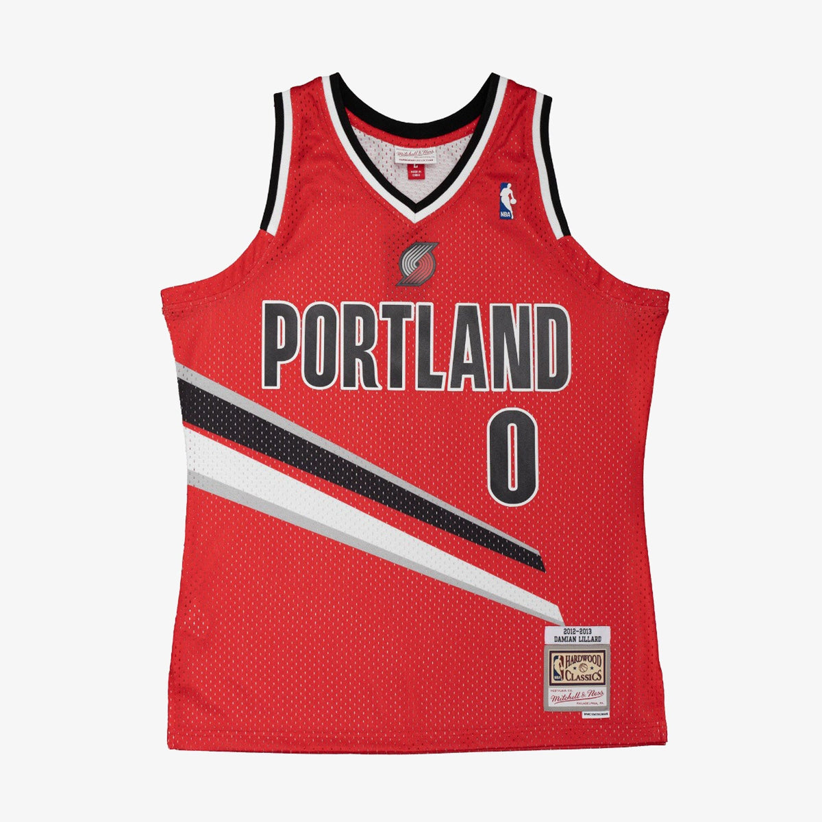 Portland Trail Blazers Damian Lillard 2012 Alternate Jersey - University Red product image 3, provided for visual reference