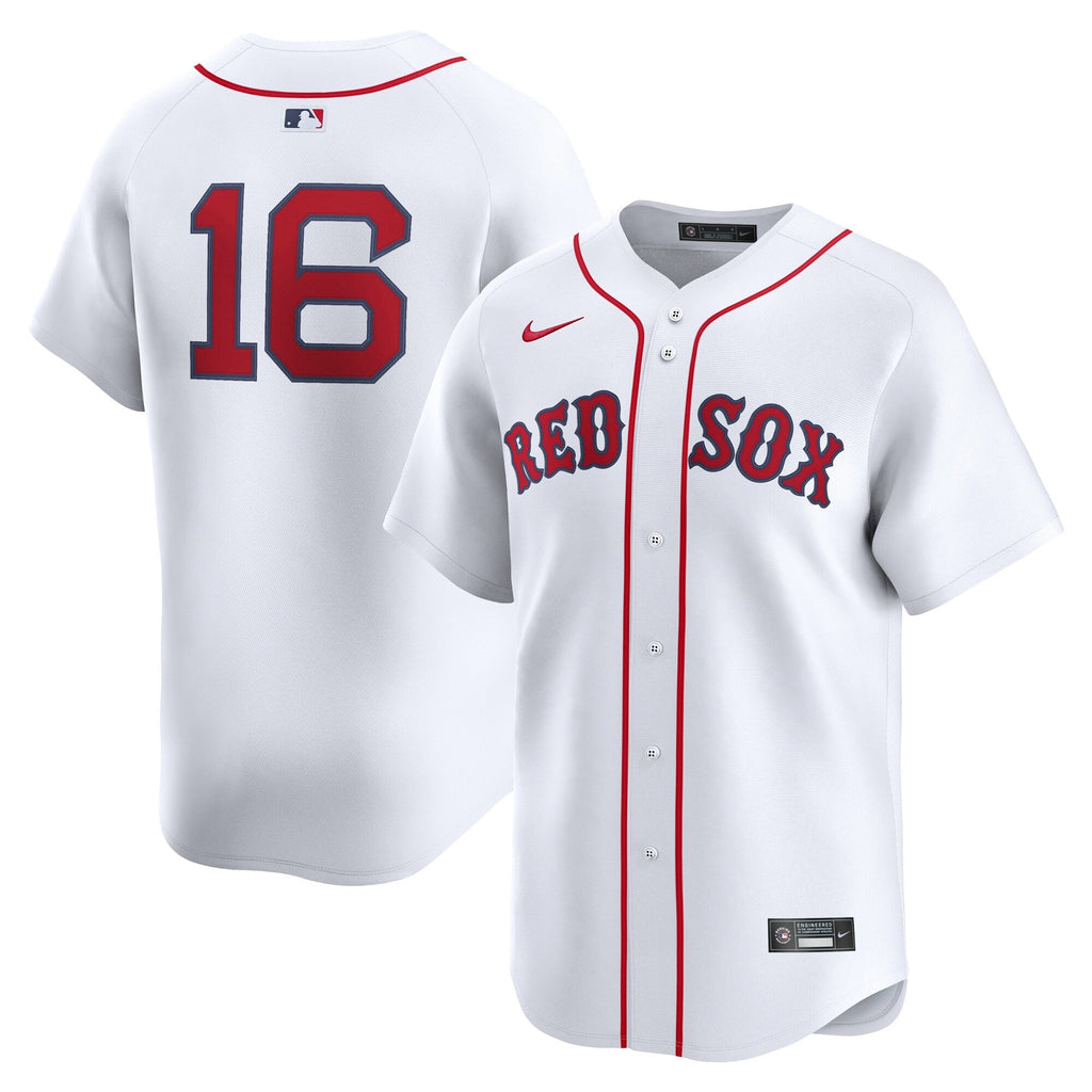 Boston Red Sox Jarren Duran White Home Limited Player Jersey product image 2, provided for visual reference and product