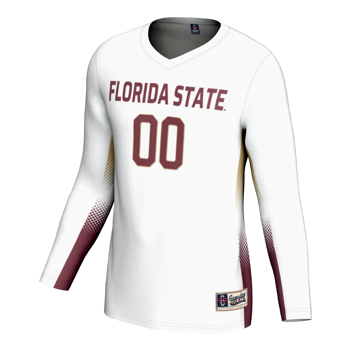 Florida State Seminoles NIL Lightweight Volleyball Jersey - White product image 3, provided for visual reference and product