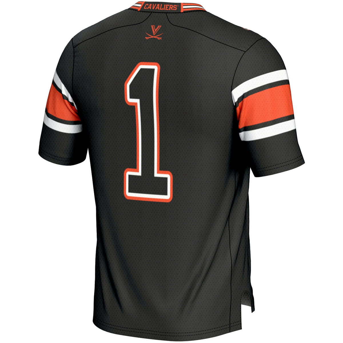 #1 Virginia Cavaliers Endzone Football Jersey - Black product image 4, provided for visual reference and product detail