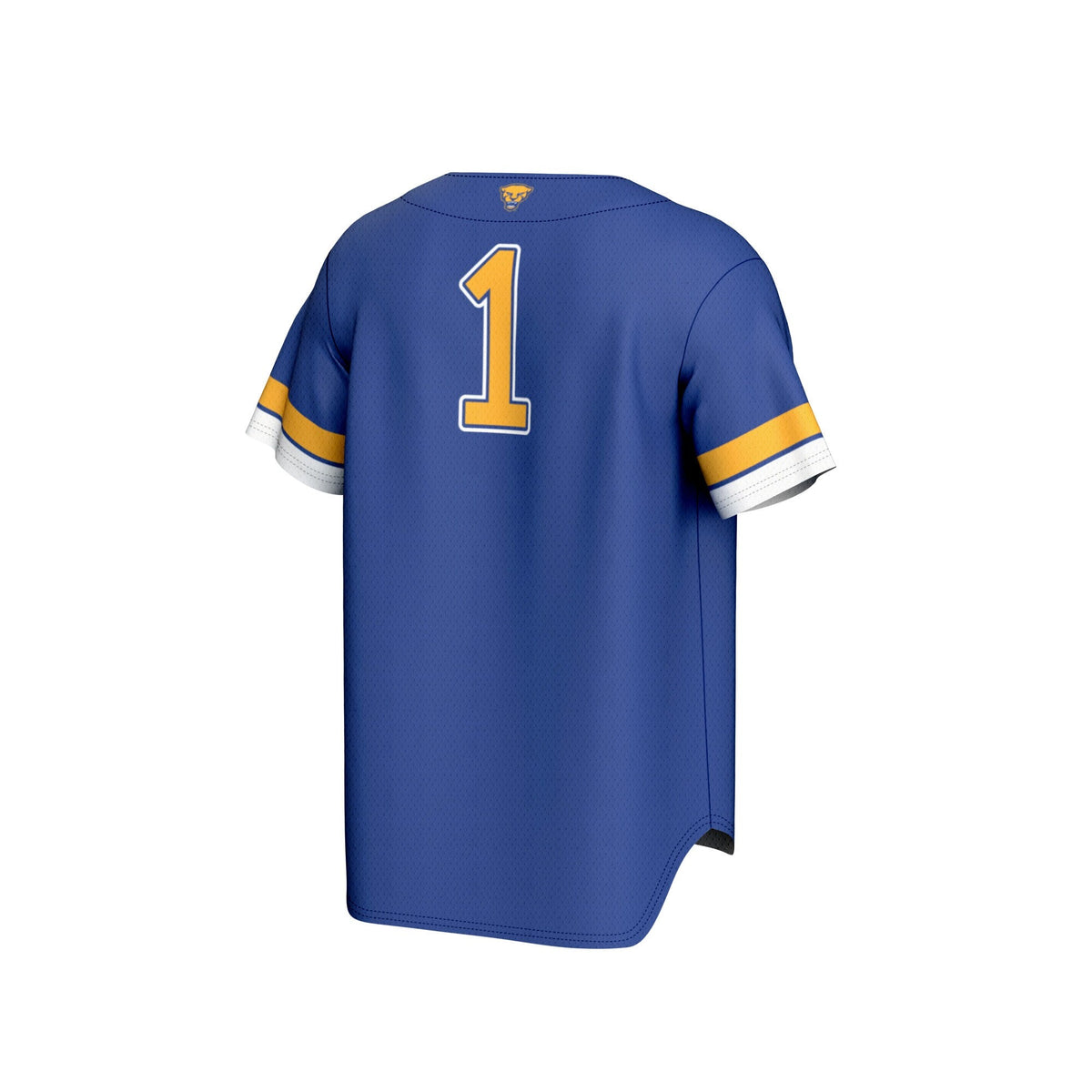 #1 Pitt Panthers Lightweight Collegiate Baseball Fashion Jersey - Royal product image 4, provided for visual reference and
