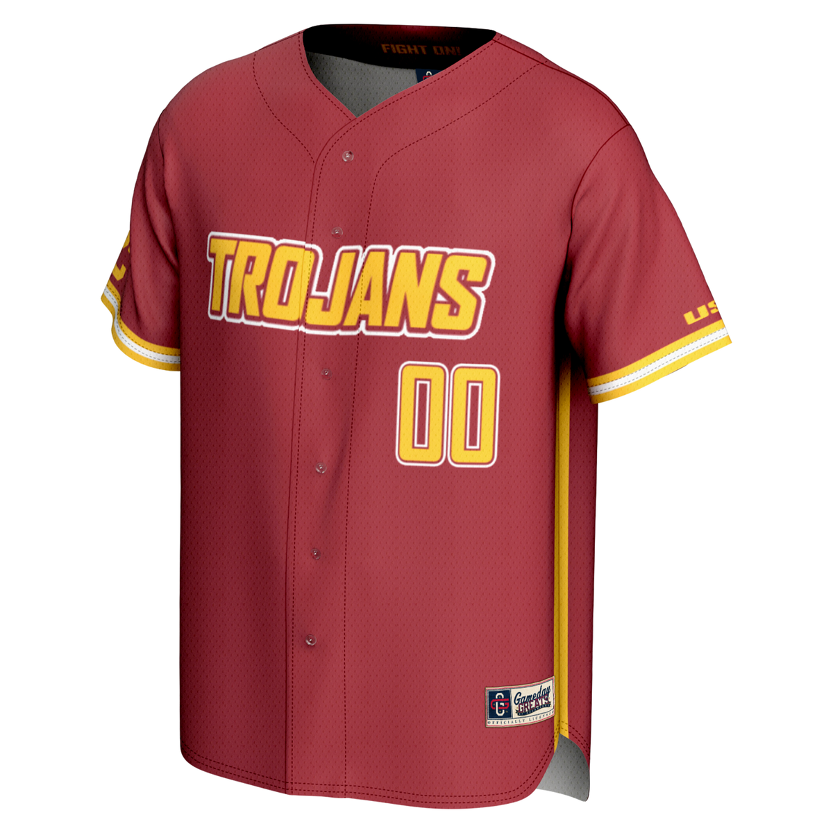 USC Trojans NIL Pick-A-Player Baseball Lightweight Jersey - Cardinal product image 2, provided for visual reference and