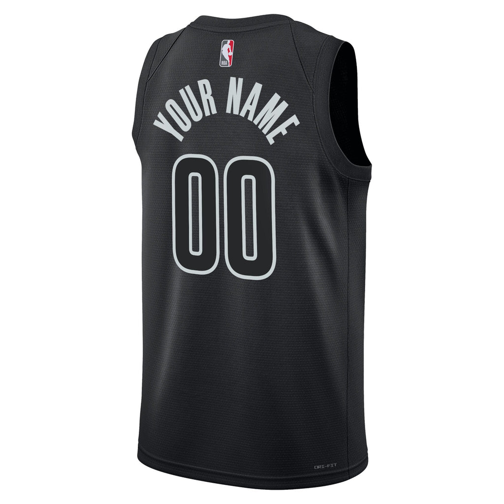 Brooklyn Nets Statement Swingman Jersey - Custom product image 3, provided for visual reference and product detail review