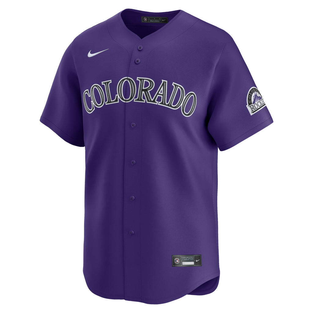 Colorado Rockies Purple Alternate Limited Jersey product image 1, provided for visual reference and product detail review