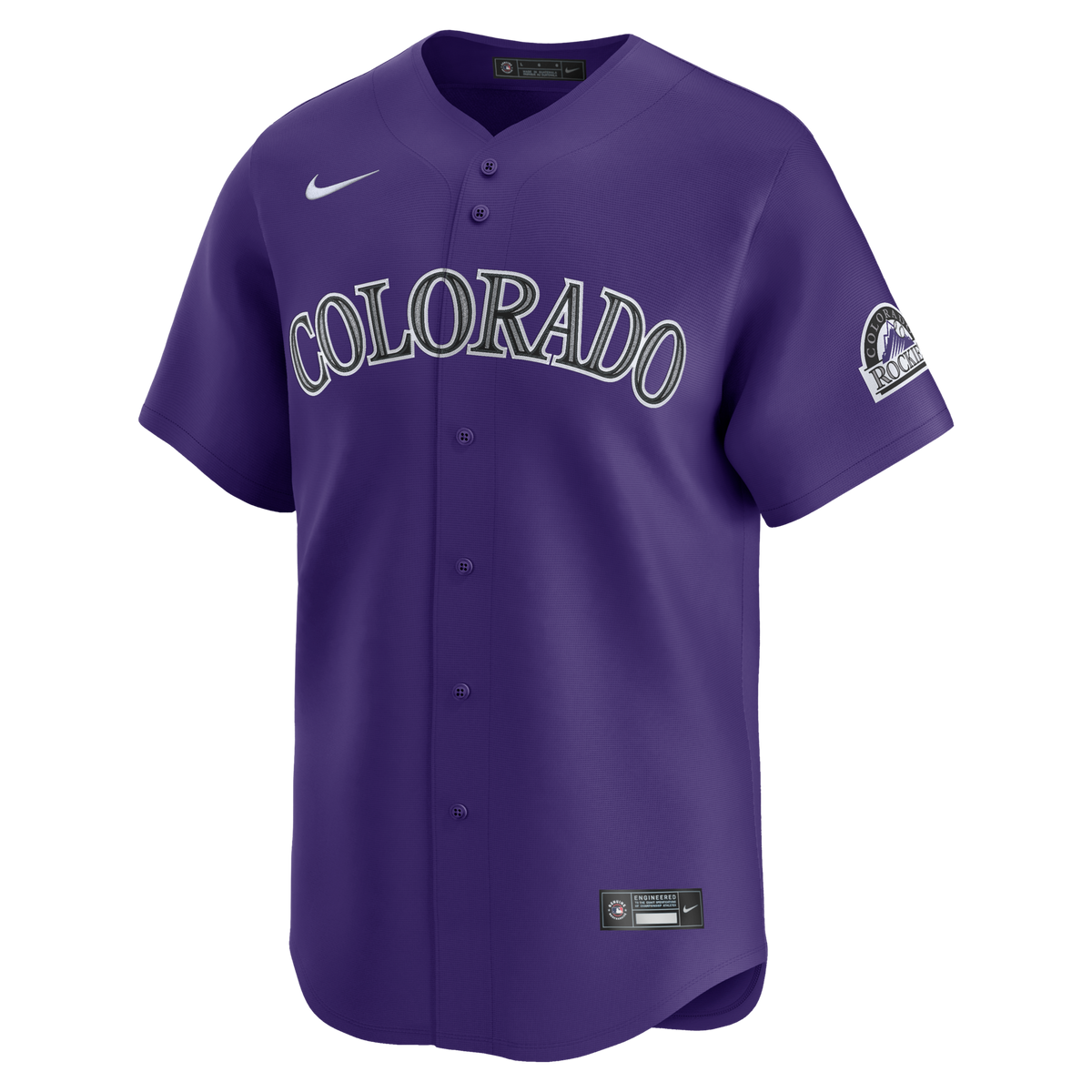 Colorado Rockies Purple Alternate Limited Jersey product image 1, provided for visual reference and product detail review