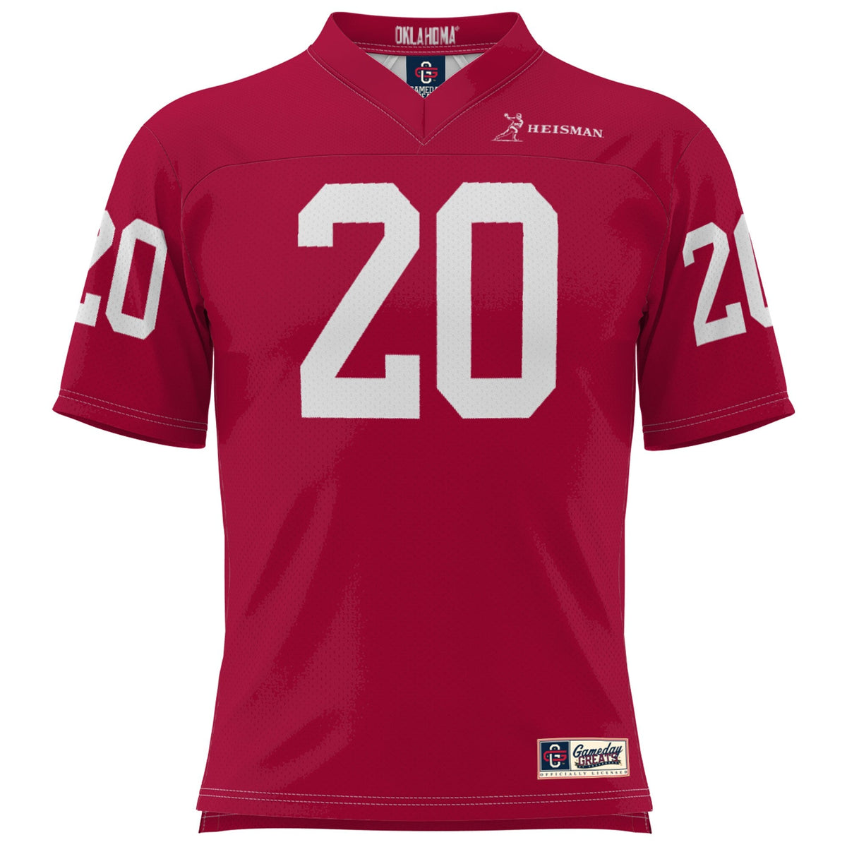 Billy Sims Crimson Oklahoma Sooners Heisman Football Jersey product image 3, provided for visual reference and product