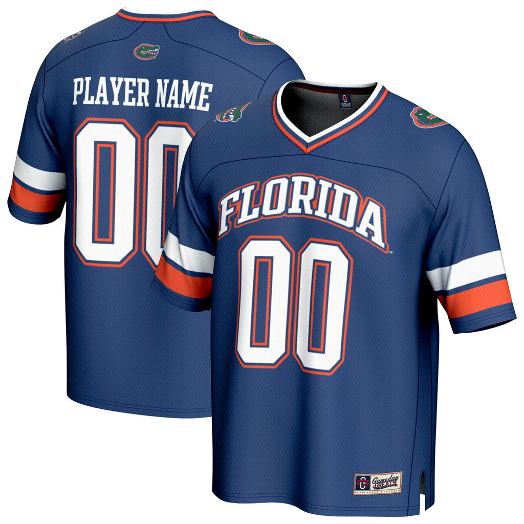 Florida Gators NIL Pick-A-Player Football Fashion Jersey - Royal product image 1, provided for visual reference and product