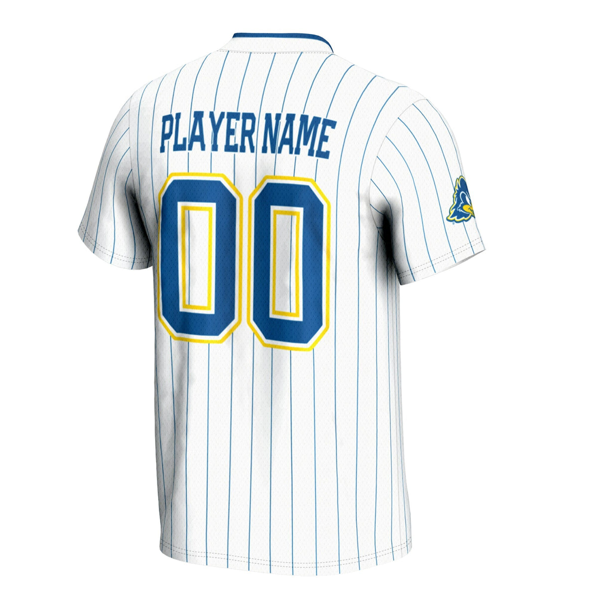Delaware Fightin' Blue Hens NIL Pick-A-Player Lightweight Softball Jersey - White product image 4, provided for visual