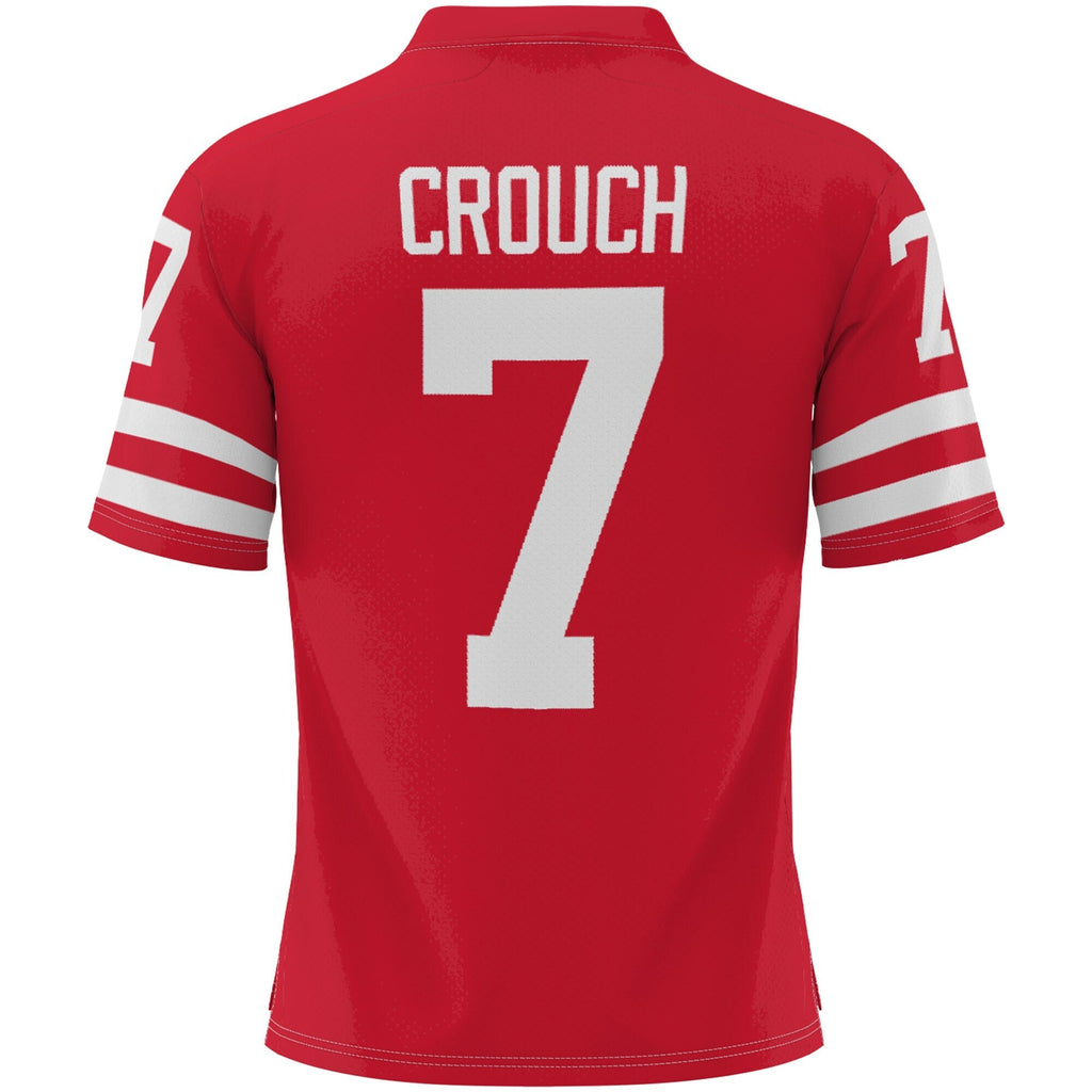 Eric Crouch Nebraska Huskers Heisman Football Jersey - Scarlet product image 4, provided for visual reference and product