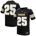 #25 Black Purdue Boilermakers Game Football Jersey product image 1, provided for visual reference and product detail review