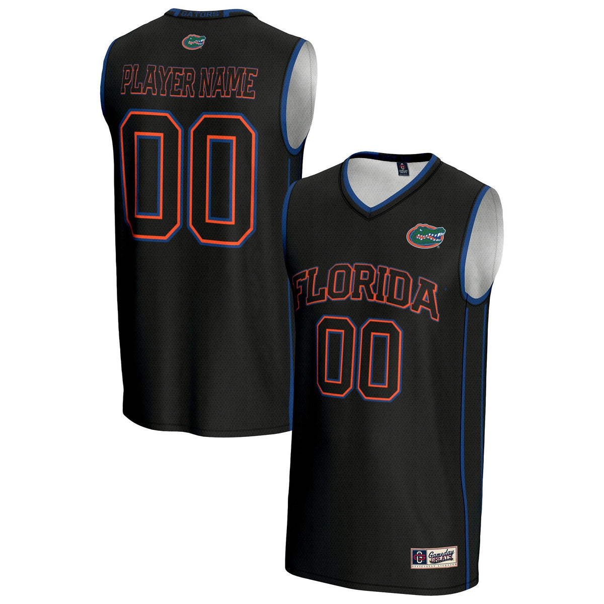 Florida Gators NIL Pick-A-Player Lightweight Basketball Jersey - Black product image 2, provided for visual reference and