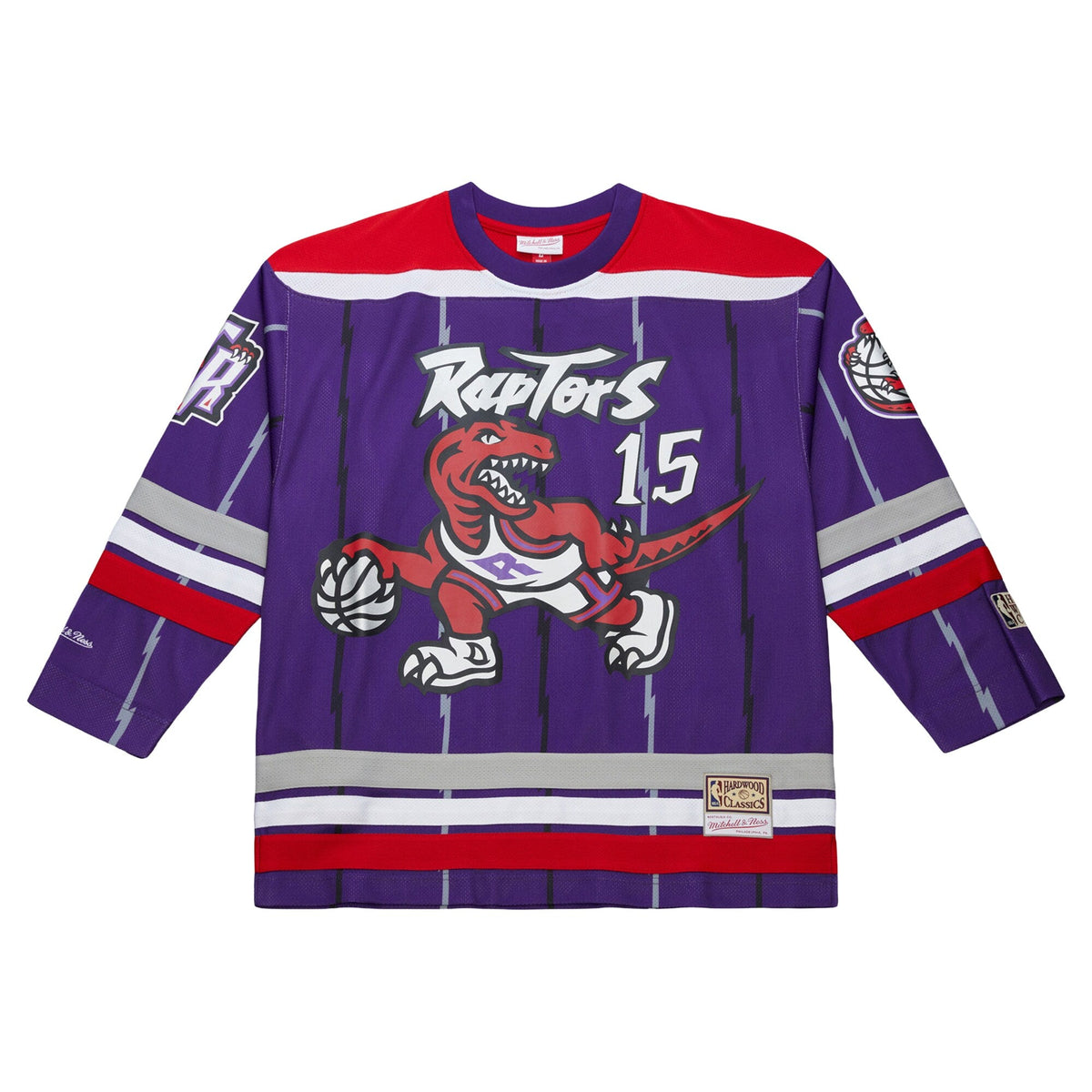 Vince Carter Purple Toronto Raptors Maxxed Out Fashion Hockey Jersey product image 5, provided for visual reference and