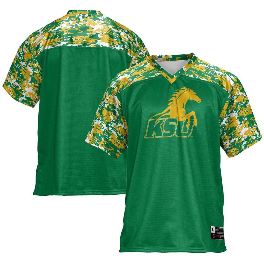 Kentucky State Thorobreds Football Jersey - Green product image 2, provided for visual reference and product detail review