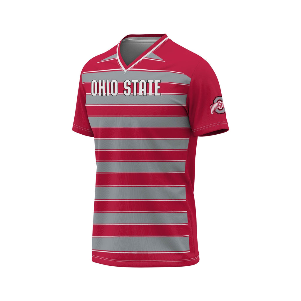 #1 Ohio State Buckeyes Lightweight Soccer Fashion Jersey - Scarlet product image 3, provided for visual reference and
