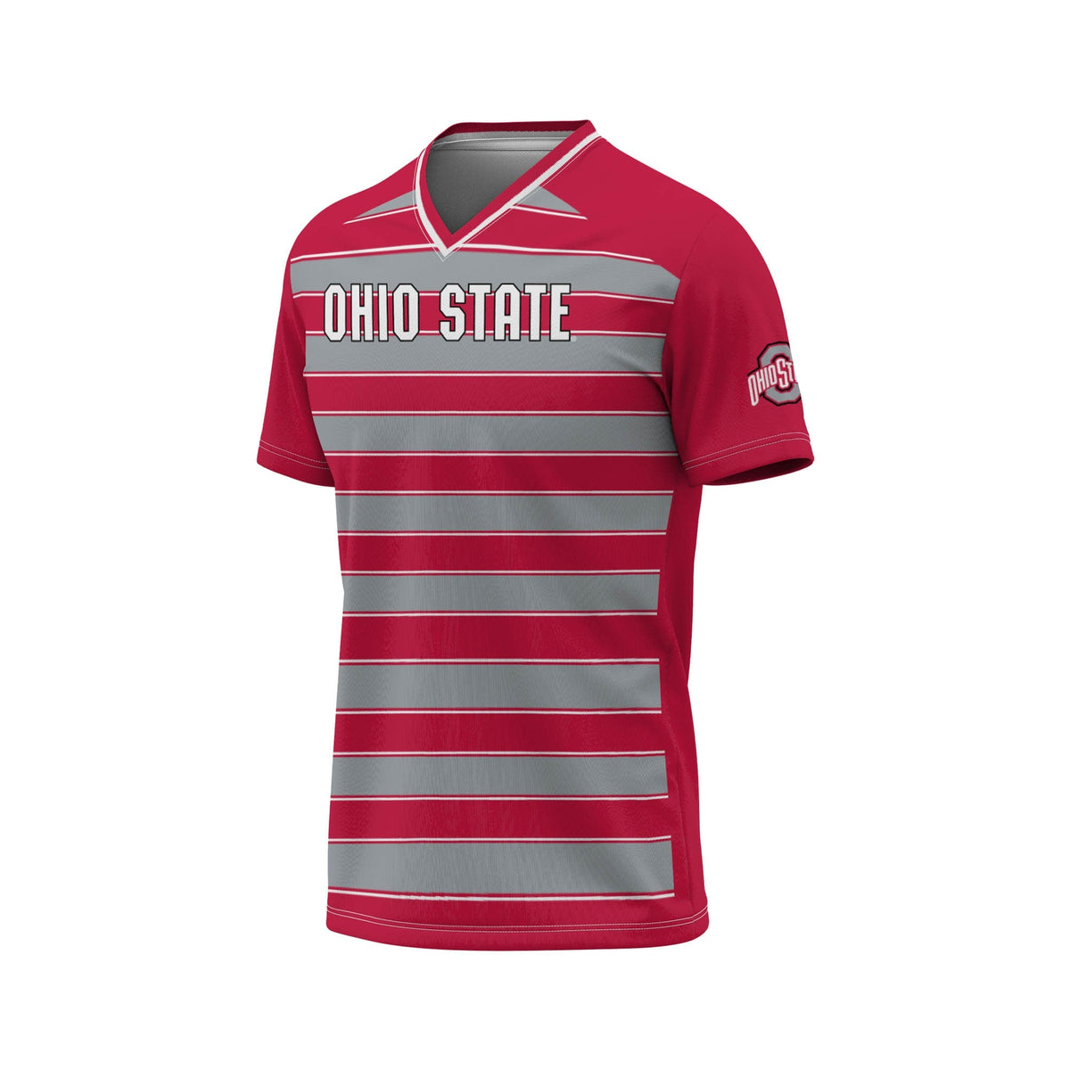 #1 Ohio State Buckeyes Lightweight Soccer Fashion Jersey - Scarlet product image 3, provided for visual reference and