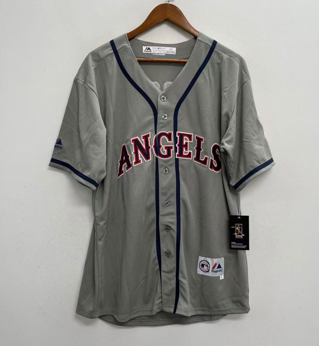 Jim Abbott Anaheim California Angels Official MLB Majestic product image 2