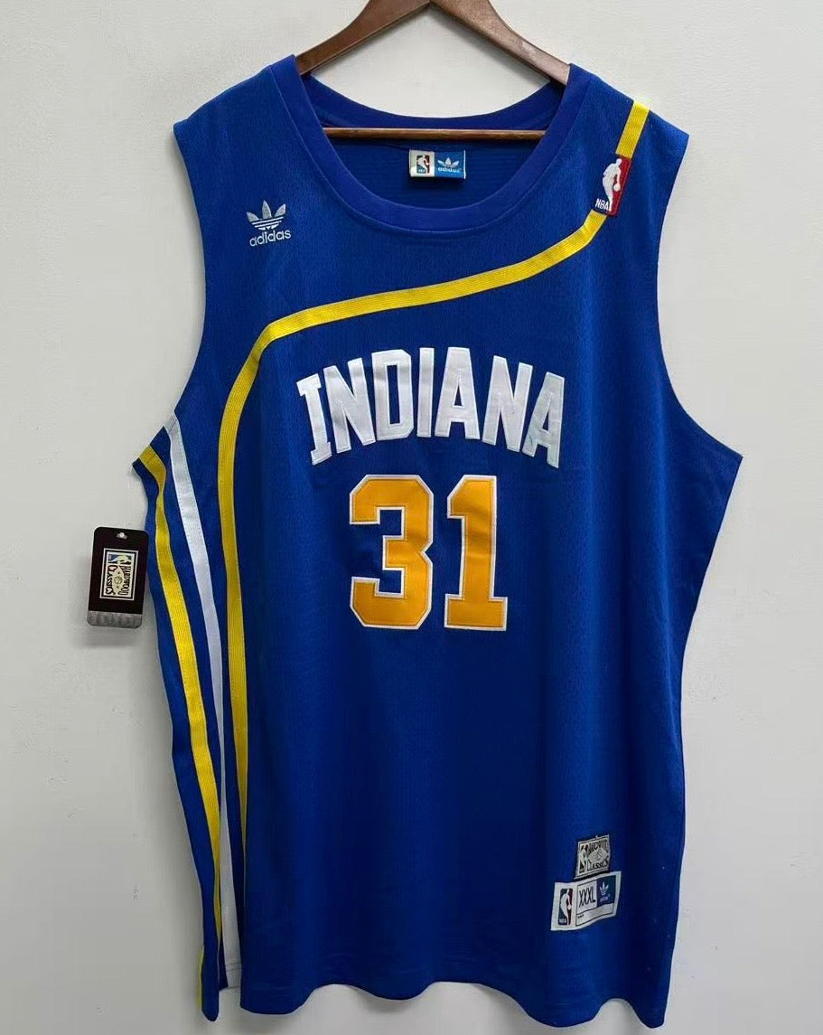 Reggie Miller Indiana Pacers Official NBA Adidas Jersey Blue product image 2