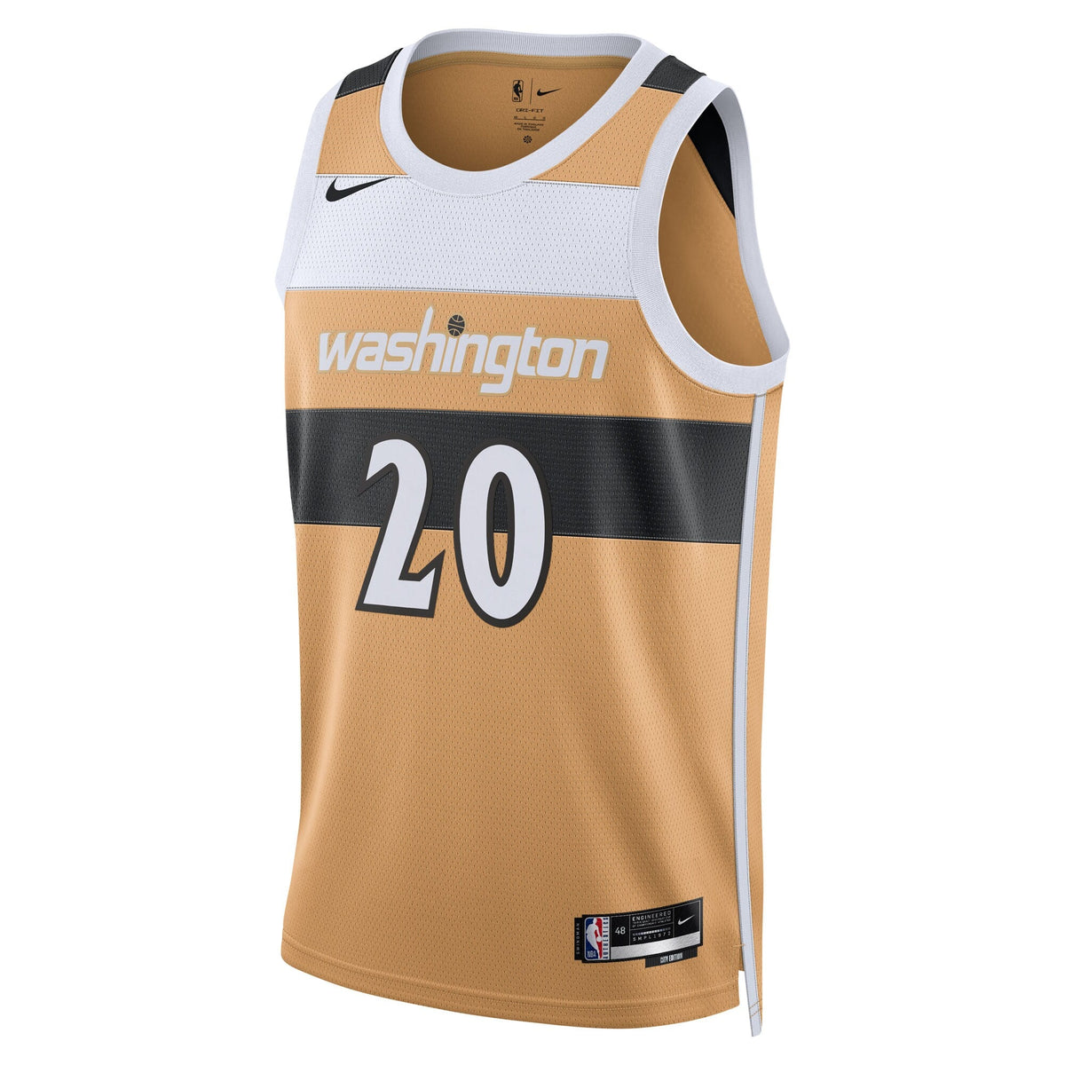 Washington Wizards 2025/26 City Edition Swingman Jersey - Tan - Alex Sarr product image 3, provided for visual reference and