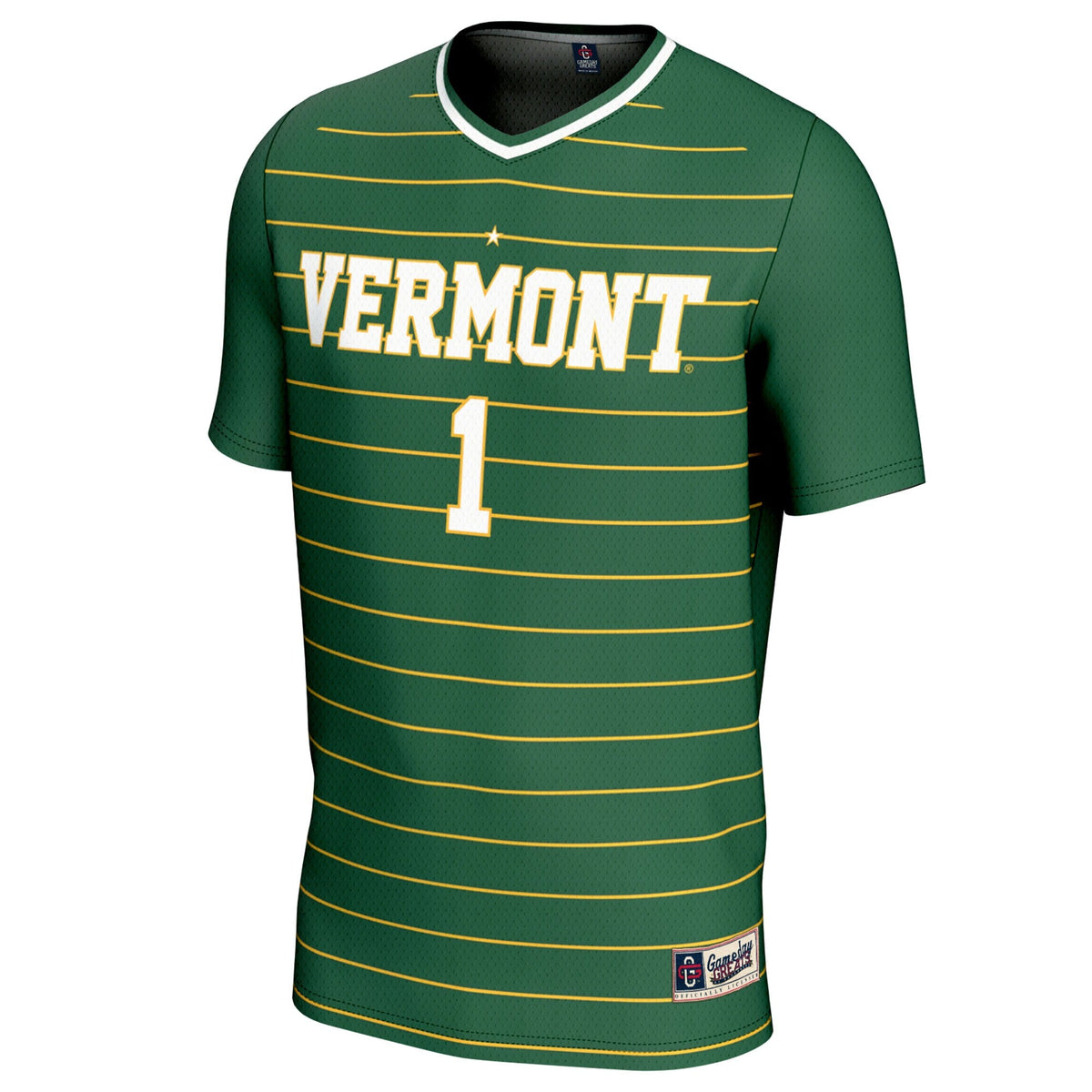 #1 Vermont Catamounts 2024 NCAA Soccer National Champions One-Star Lightweight Fashion Jersey - Green product image 3,