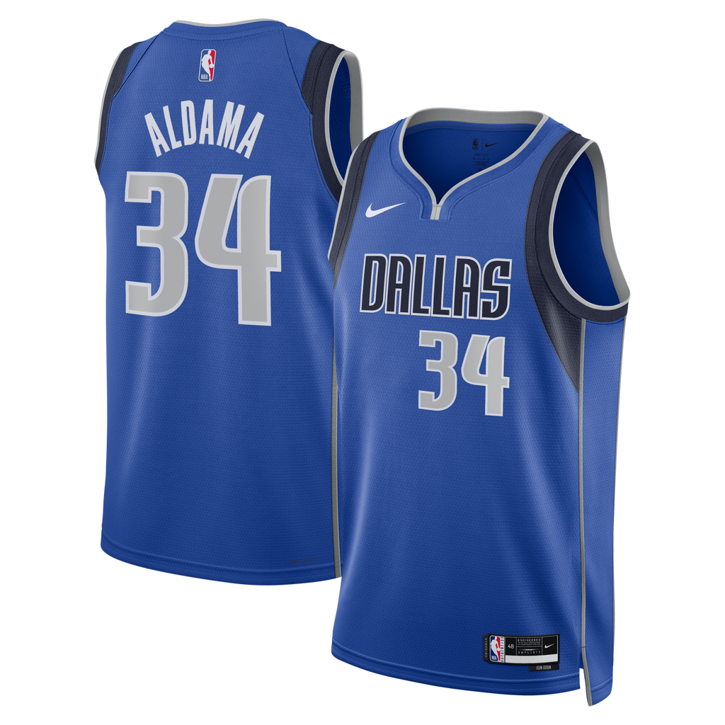 Dallas Mavericks Icon Edition Swingman Jersey - Blue - Santi Aldama product image 2, provided for visual reference and