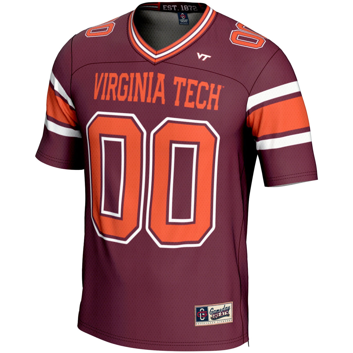 Virginia Tech Hokies NIL Pick-A-Player Football Jersey - Maroon product image 3, provided for visual reference and product