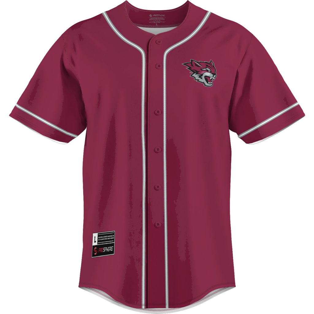 Cal State Chico Wildcats Lightweight Baseball Jersey - Cardinal product image 3, provided for visual reference and product