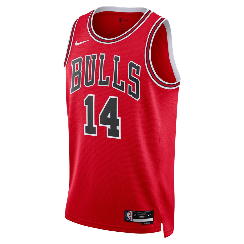 Chicago Bulls Icon Swingman Jersey - Red - Matas Buzelis product image 3, provided for visual reference and product detail
