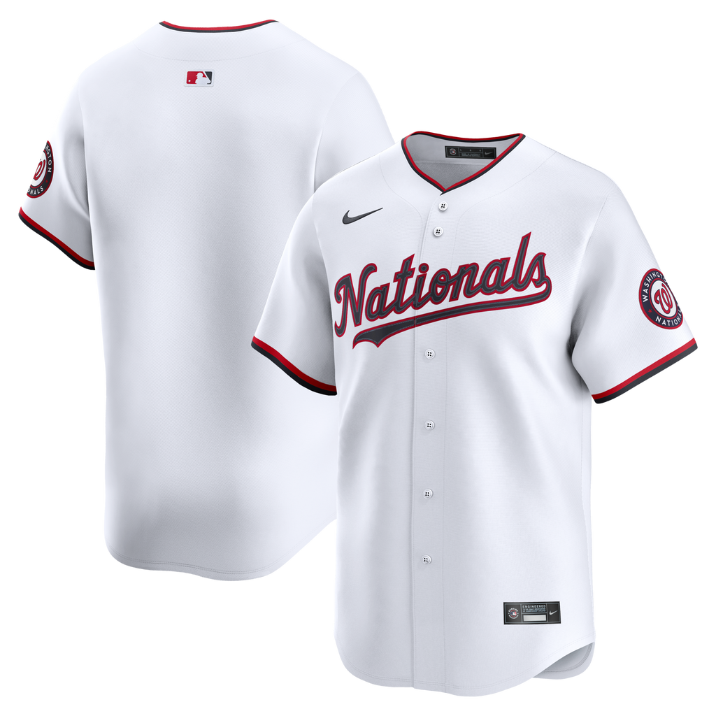 Washington Nationals White Home Limited Jersey product image 1, provided for visual reference and product detail review