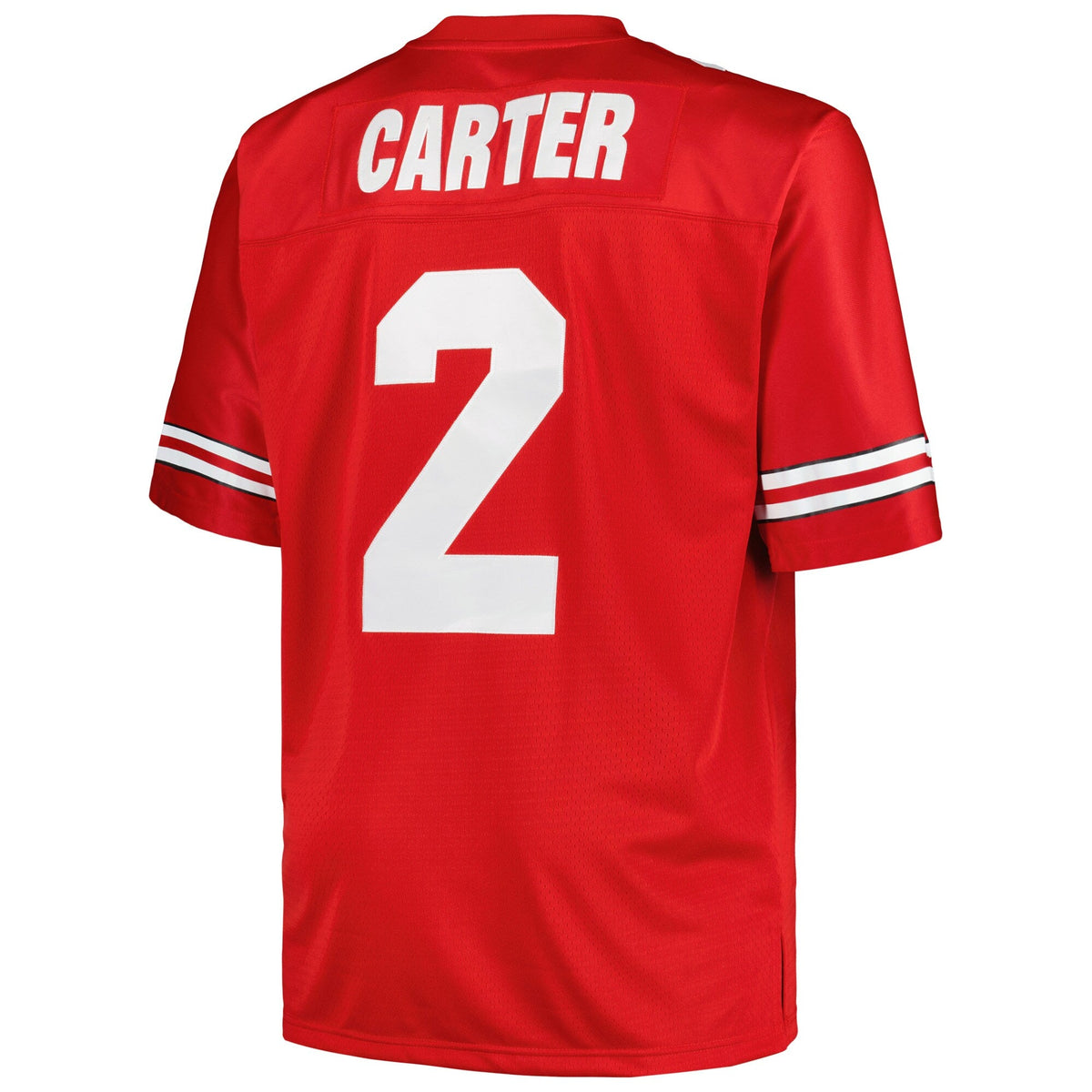 Cris Carter Scarlet Ohio State Buckeyes Big & Tall Legacy Jersey product image 4, provided for visual reference and product