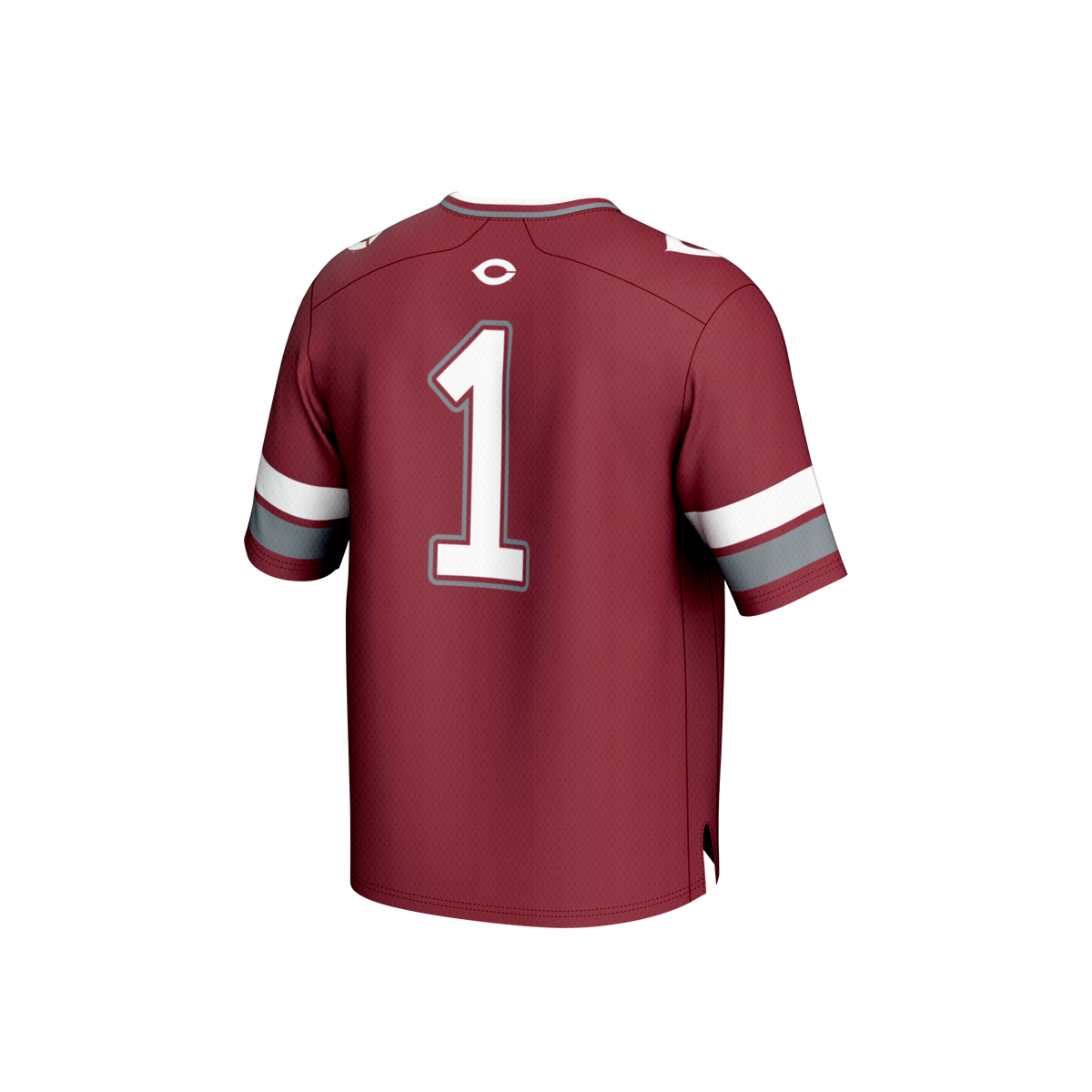 #1 UChicago Maroons Lightweight Collegiate Football Fashion Jersey - Maroon product image 4, provided for visual reference