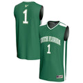 #1 South Florida Bulls Lightweight Collegiate Basketball Fashion Jersey - Green product image 1, provided for visual