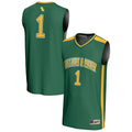 #1 William & Mary Tribe Lightweight Collegiate Basketball Fashion Jersey - Green product image 1, provided for visual