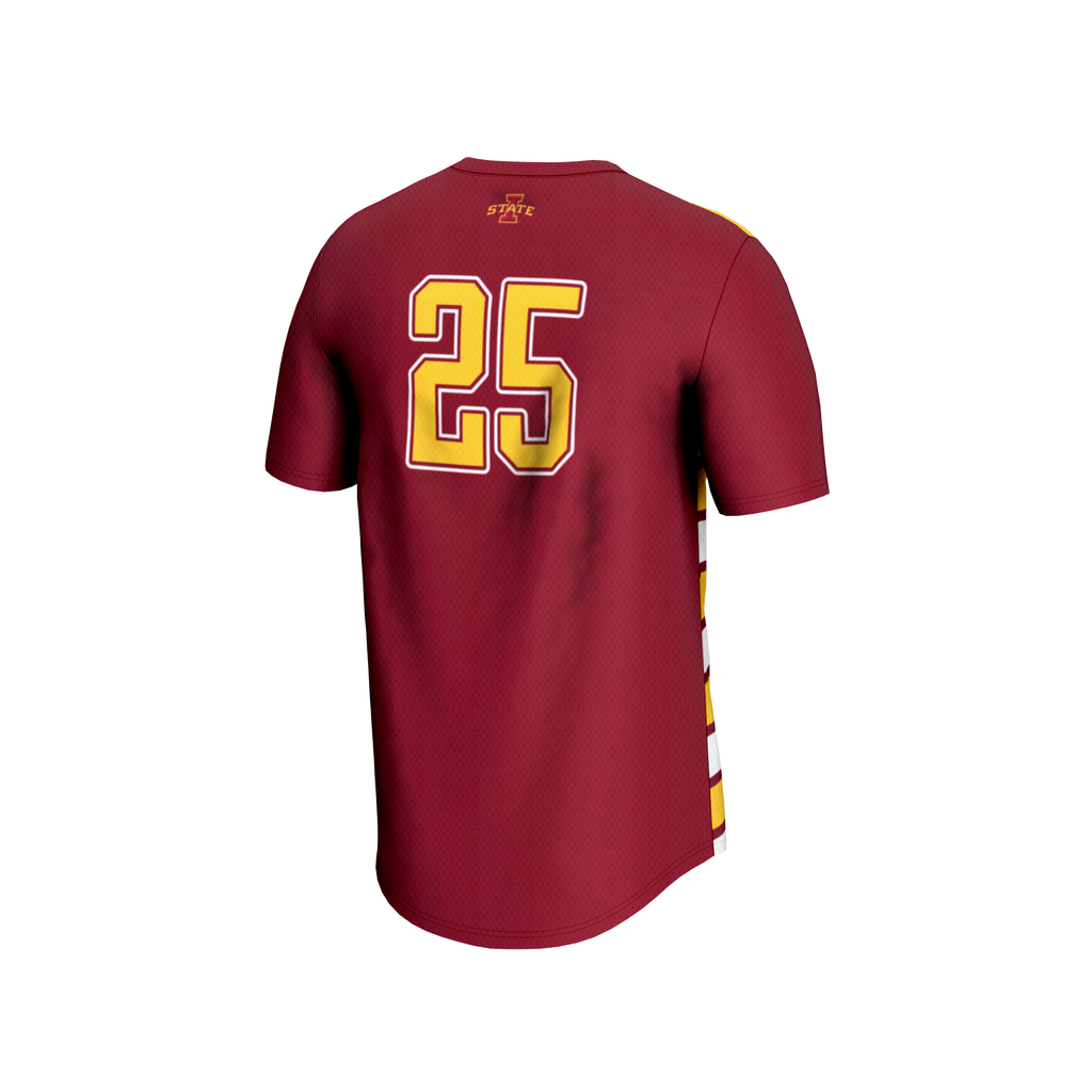#25 Iowa State Cyclones Lightweight Soccer Fashion Jersey - Cardinal product image 4, provided for visual reference and