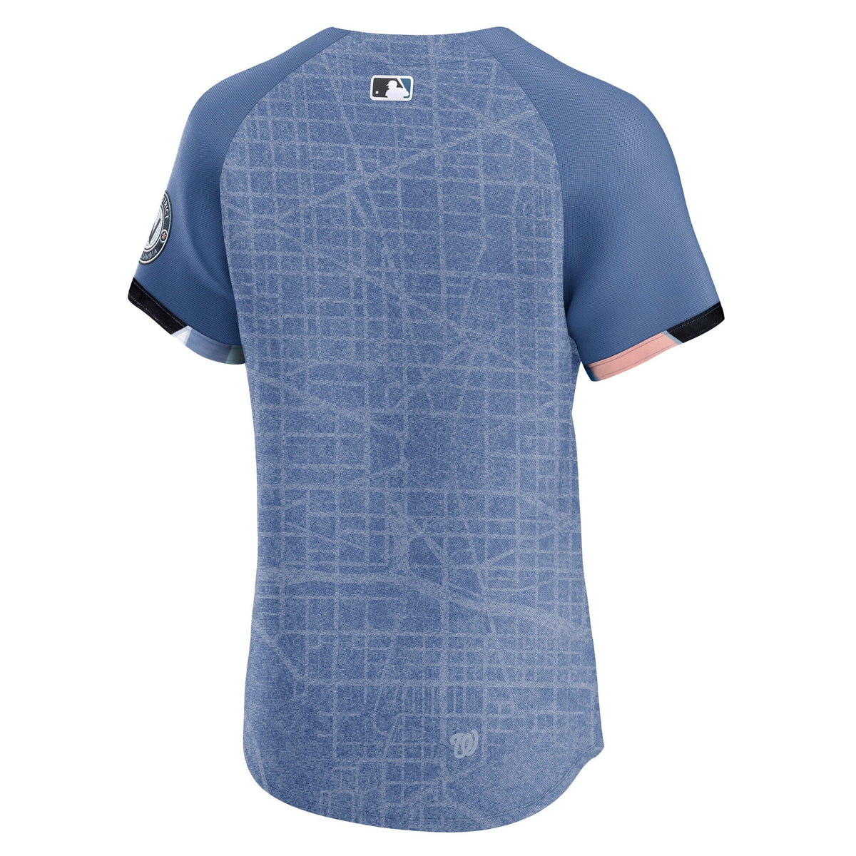 Washington Nationals Blue 2025 City Connect Elite Jersey product image 4, provided for visual reference and product detail