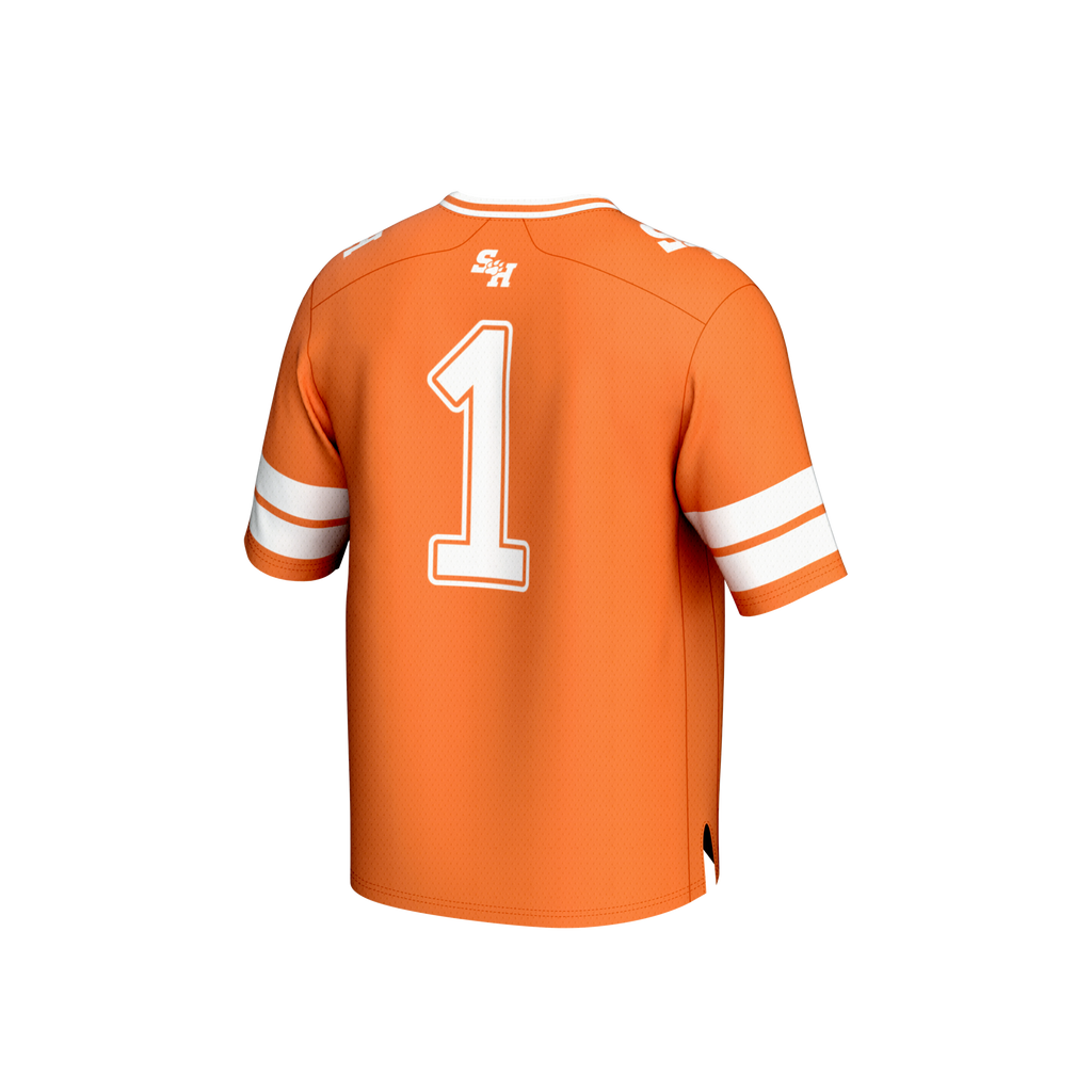 #1 Sam Houston State Bearkats Lightweight Collegiate Football Fashion Jersey - Orange product image 4, provided for visual
