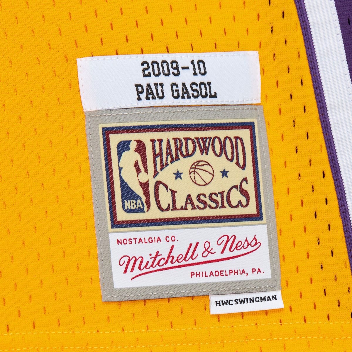 Los Angeles Lakers Swingman Jersey Pau Gasol 2009 product image 6, provided for visual reference and product detail review