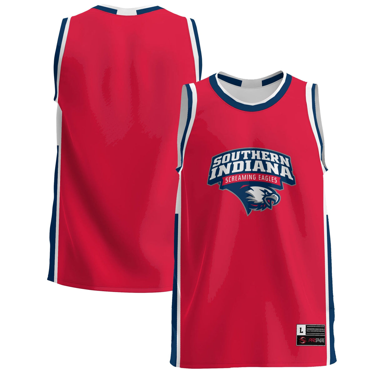 Southern Indiana Screaming Eagles Lightweight Basketball Jersey - Red product image 1, provided for visual reference and