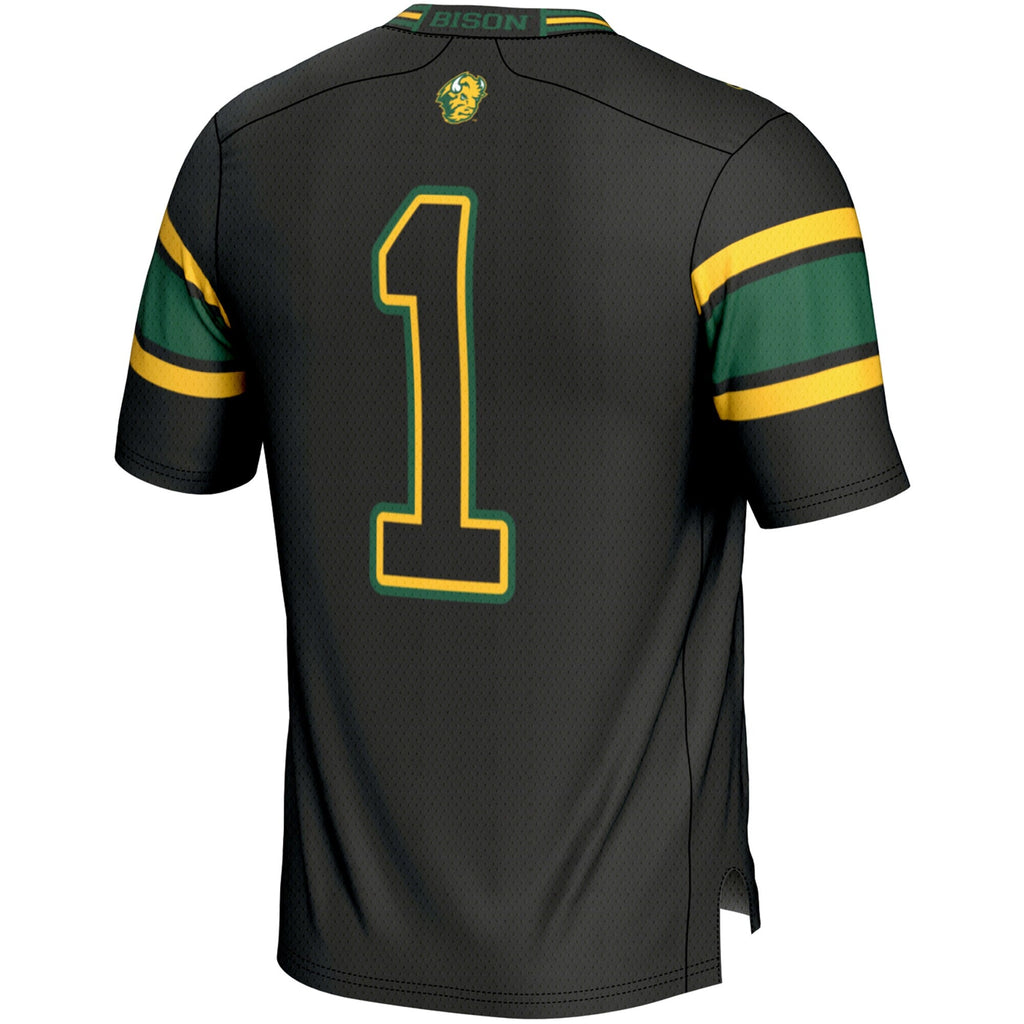 #1 NDSU Bison Endzone Football Jersey - Black product image 4, provided for visual reference and product detail review
