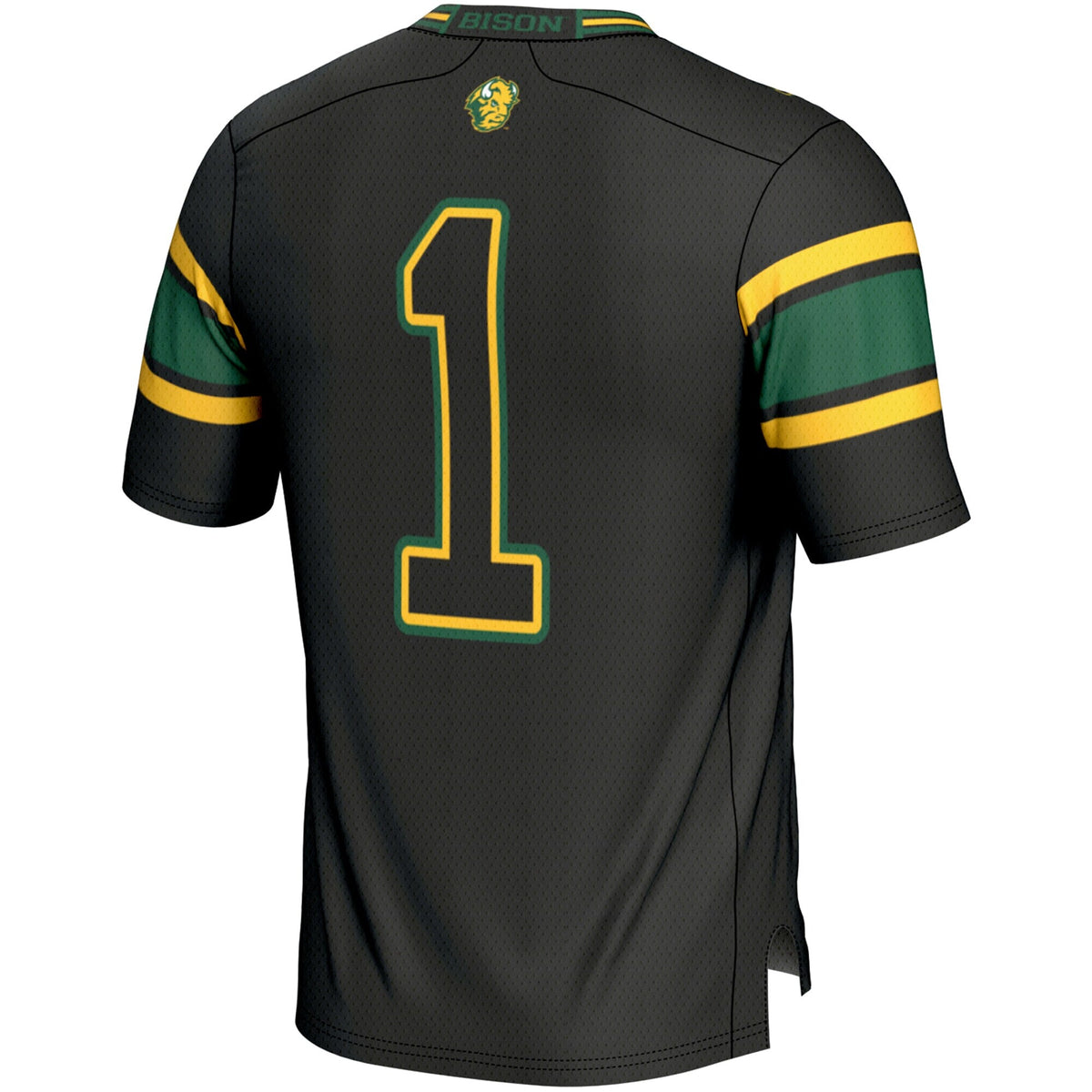 #1 NDSU Bison Endzone Football Jersey - Black product image 4, provided for visual reference and product detail review