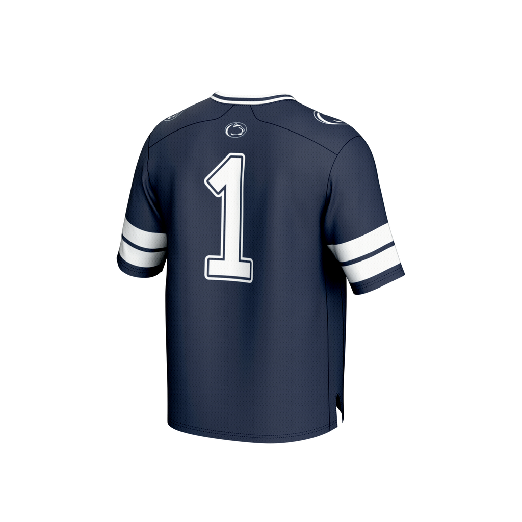 #1 Penn State Nittany Lions Lightweight Collegiate Football Fashion Jersey - Navy product image 4, provided for visual
