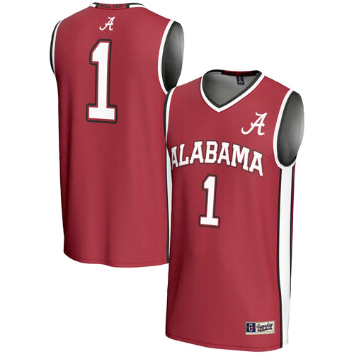 #1 Alabama Crimson Tide Lightweight Basketball Jersey - Crimson product image 1, provided for visual reference and product