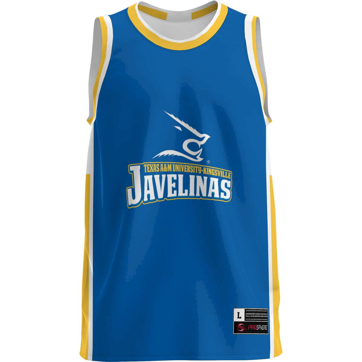 Texas A&M Kingsville Javelinas Lightweight Basketball Jersey - Blue product image 3, provided for visual reference and