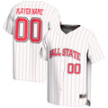 Ball State Cardinals NIL Pick-A-Player Lightweight Baseball Jersey - White product image 1, provided for visual reference