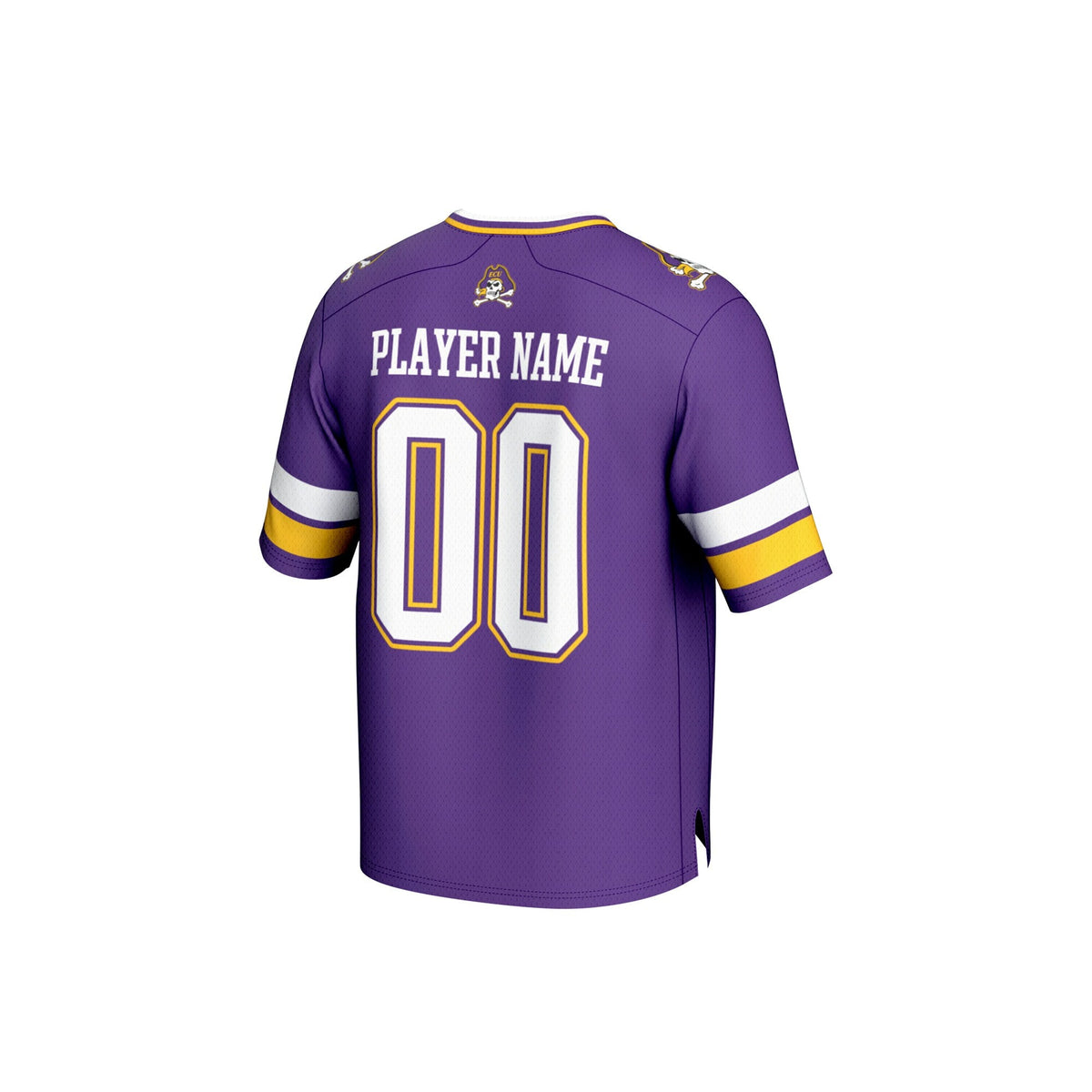 ECU Pirates NIL Pick-A-Player Football Fashion Jersey - Purple product image 4, provided for visual reference and product