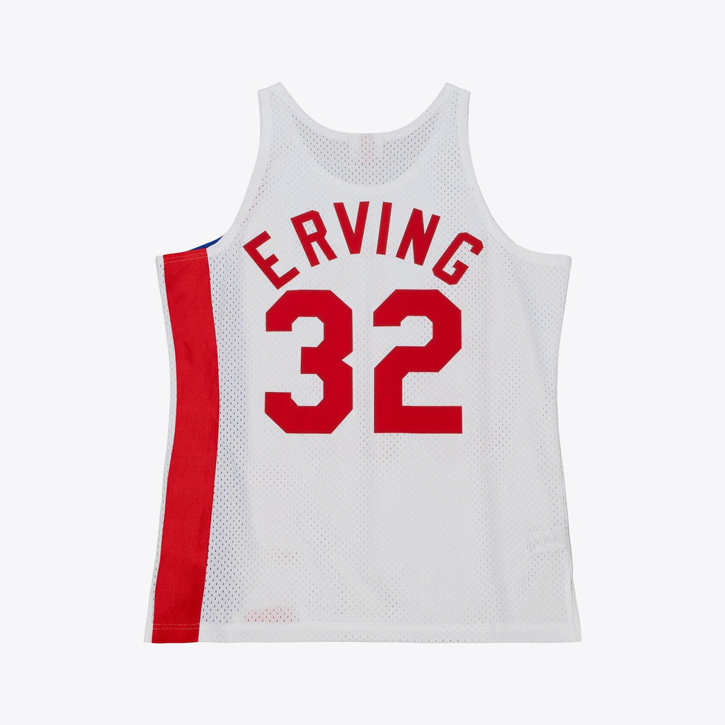 Brooklyn Nets Julius Erving 1973 Home Authentic Jersey - White product image 4, provided for visual reference and product