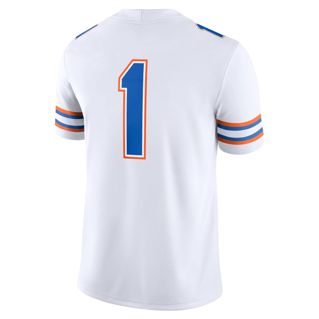 #1 Florida Gators Game Jersey - White product image 4, provided for visual reference and product detail review